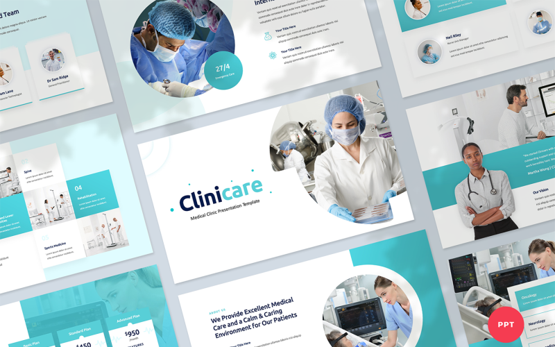 medical clinic powerpoint presentation template original