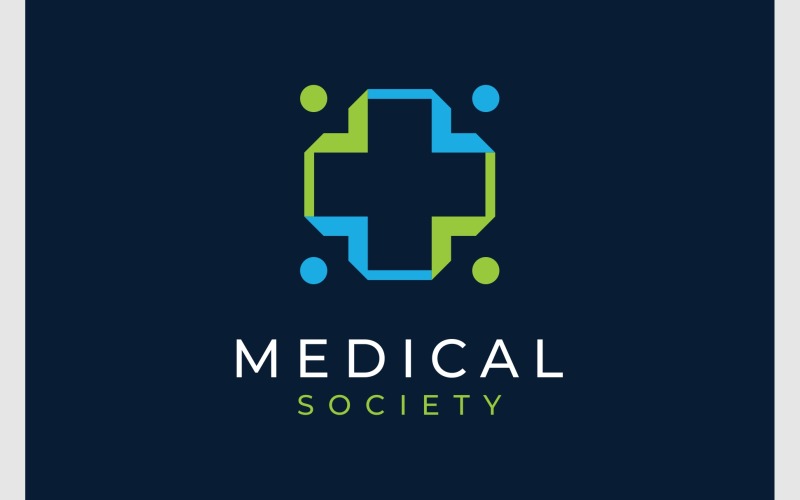 medical cross society community logo original