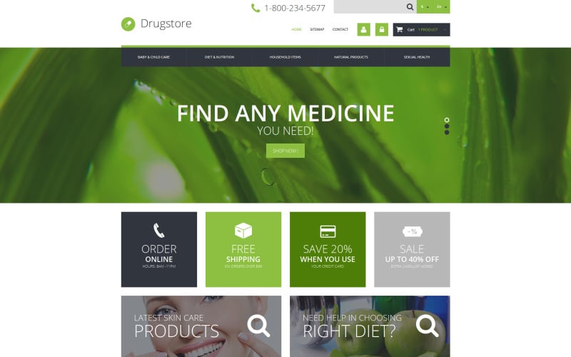 medical ecommerce business prestashop theme original