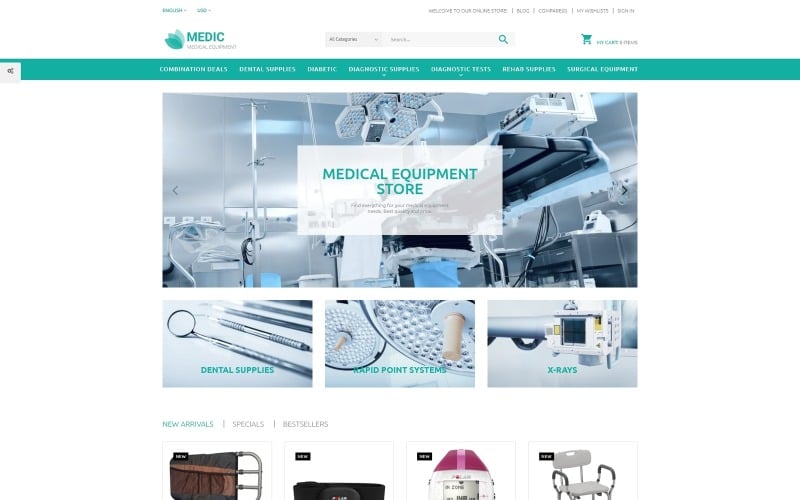 medical equipment prestashop theme original
