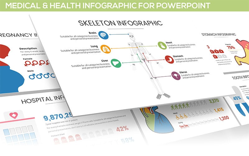medical health infographic powerpoint template original