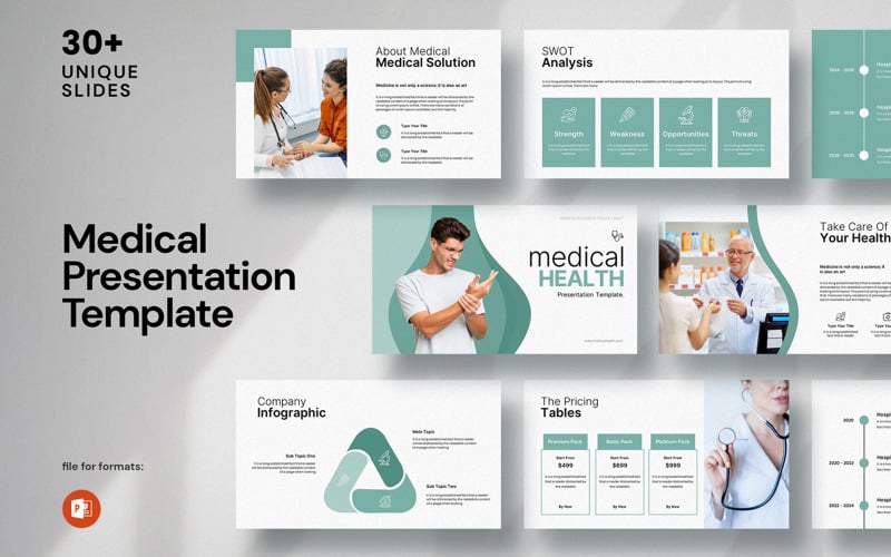 medical health presentation template original