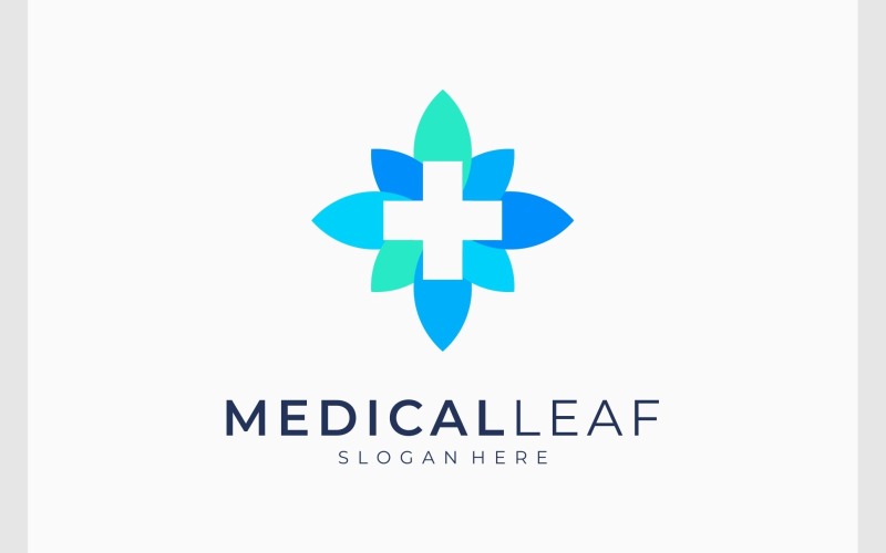 medical healthcare flower leaf logo original