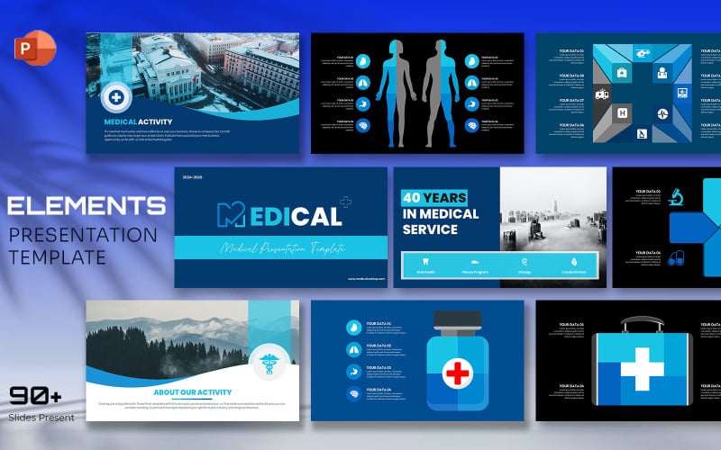medical info graphic elements original