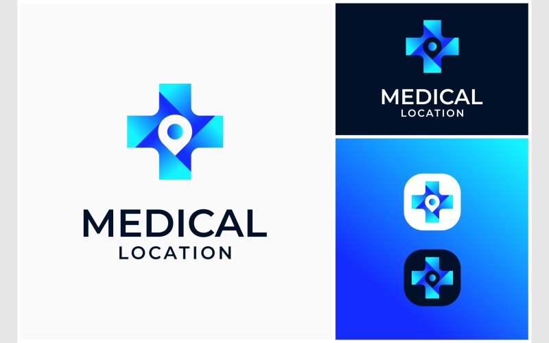medical location colorful logo original
