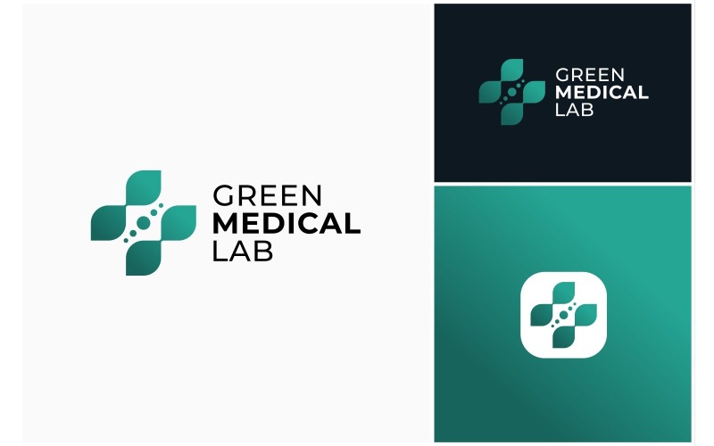 medical medicine leaf green lab logo original