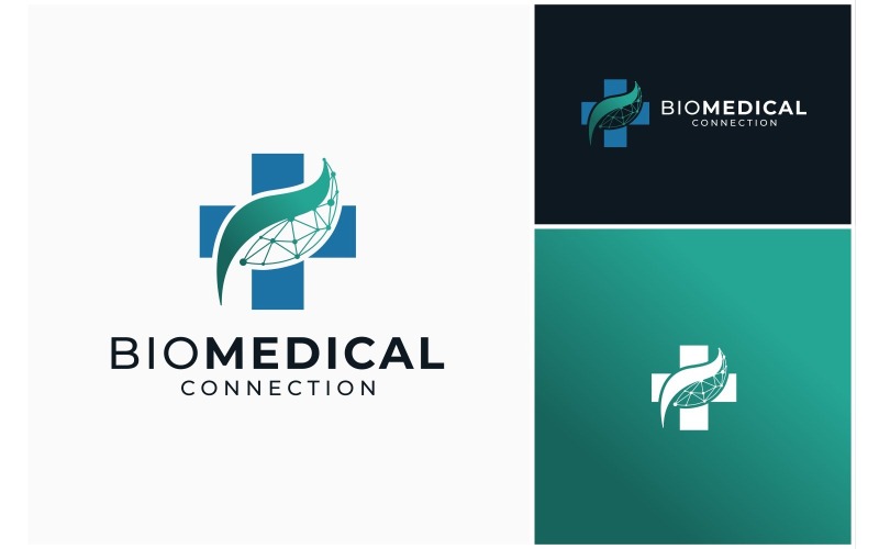 medical medicine leaf tech logo original