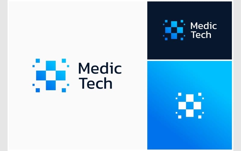 medical pixel digital tech logo original