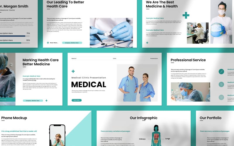 medical presentation template layout original