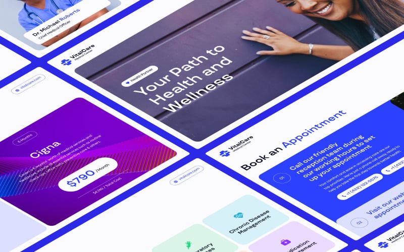 medical presentation template vital care original