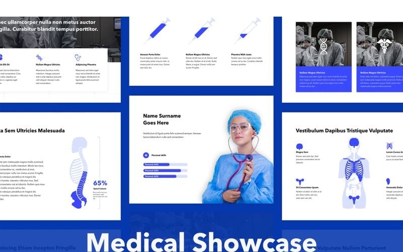 medical showcase powerpoint template original