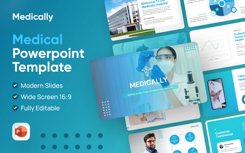 medically medical and healthy powerpoint template original