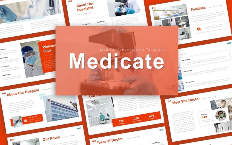 medicate medical presentation powerpoint template original