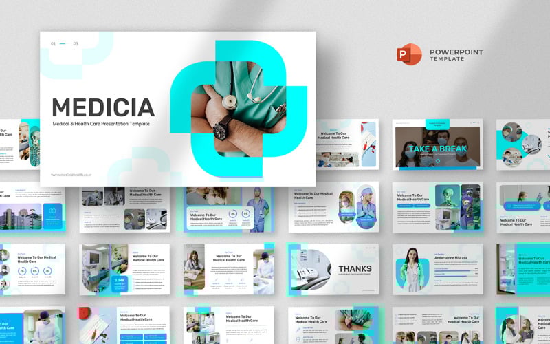 medicia medical and healthcare powerpoint template original