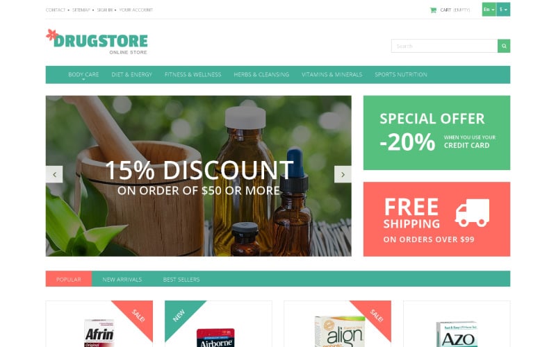 medicine and health prestashop theme original