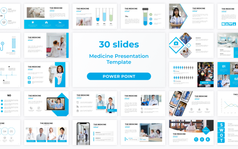 medicine presentation powerpoint template original
