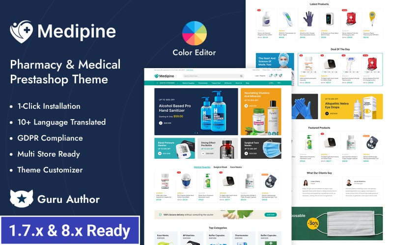 medipine medicine pharmacy and drugs store prestashop responsive theme original