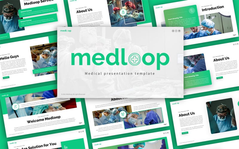 medloop medical multipurpose powerpoint presentation template original