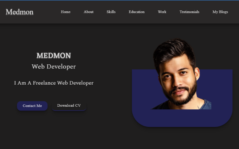 medmon creative portfolio html template original
