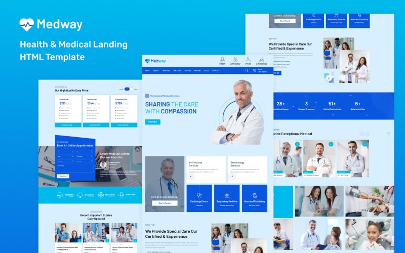 medway health medical landing html template original