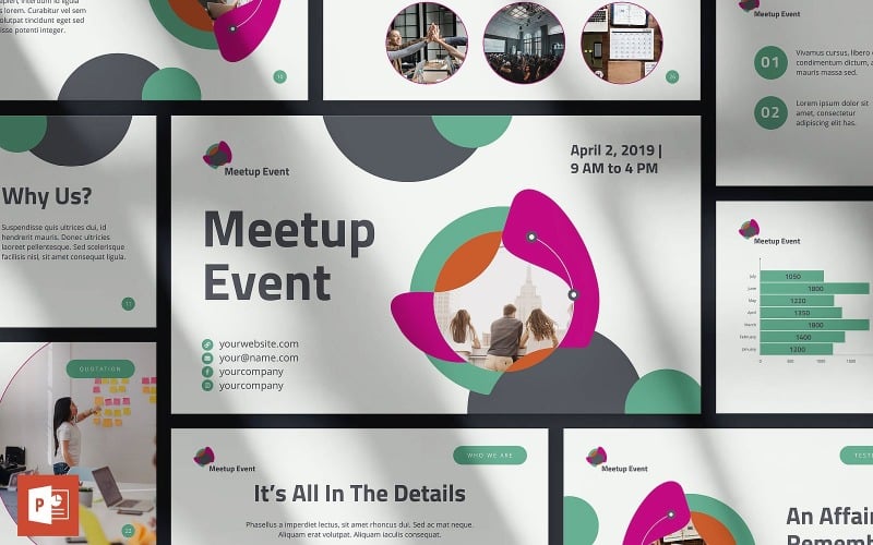 meetup event presentation powerpoint template original