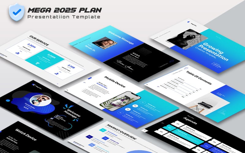 mega plan presentation template original