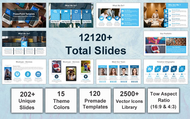 mega business powerpoint template original