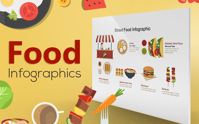 mega food powerpoint template original