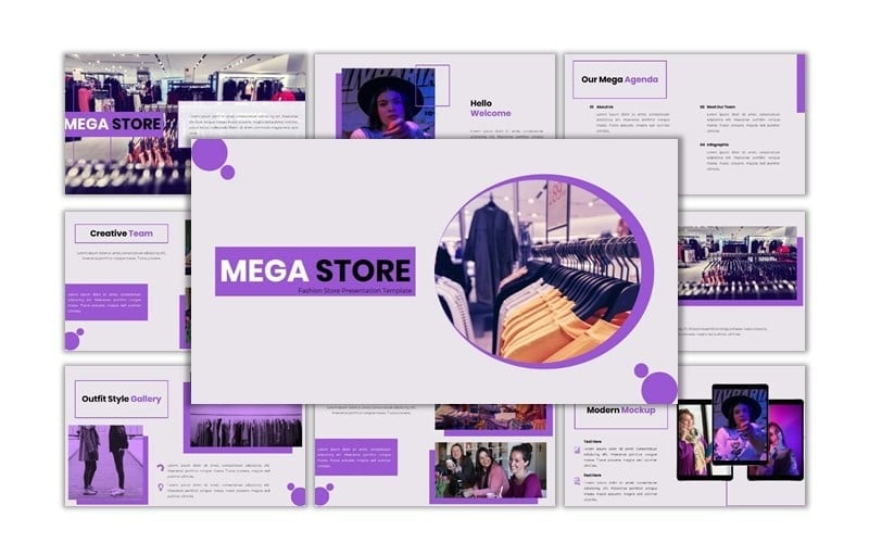 mega store creative business powerpoint template original
