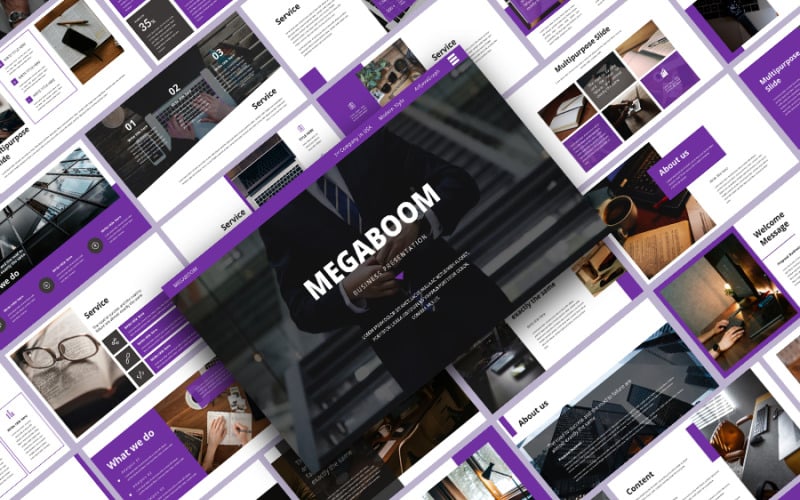 megaboom business powerpoint template original