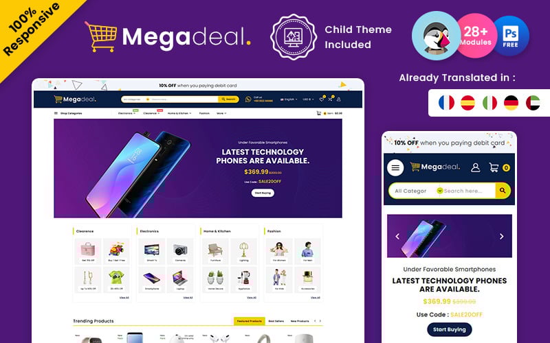 megadeal electronic multipurpose prestashop store original