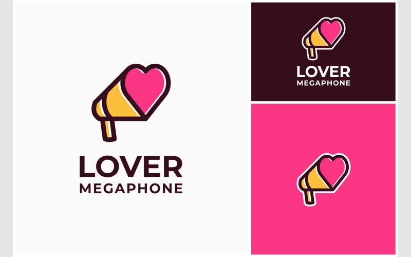 megaphone loudspeaker love logo original