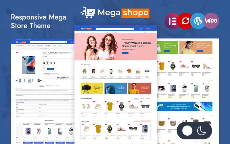 megashope multipurpose elementor woocommerce responsive theme original
