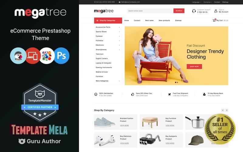 megatree multipurpose mega store prestashop theme original