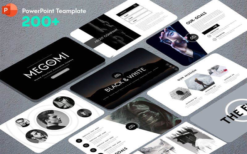 megomi minimal powerpoint presentation template original