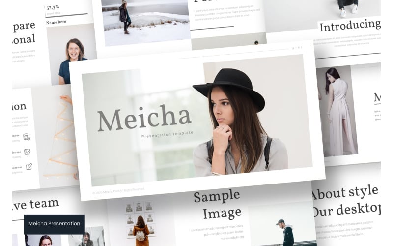 meicha powerpoint template original
