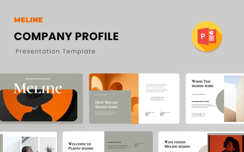 meline company profile presentation template original