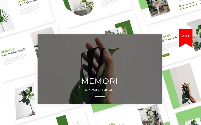 memori minimal powerpoint template original