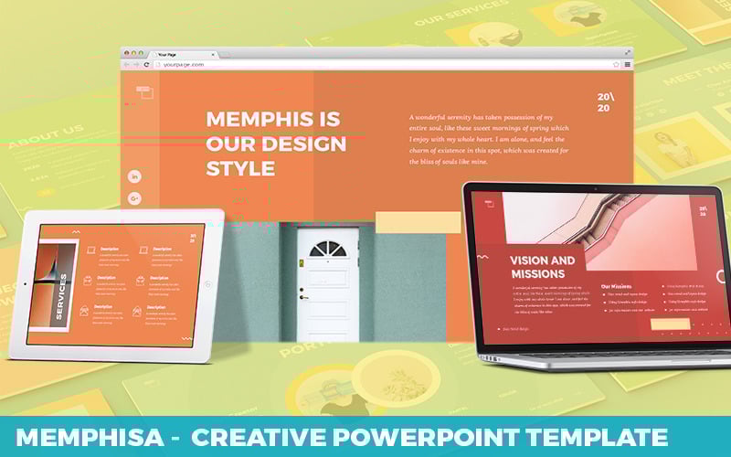 memphisa creative powerpoint template original