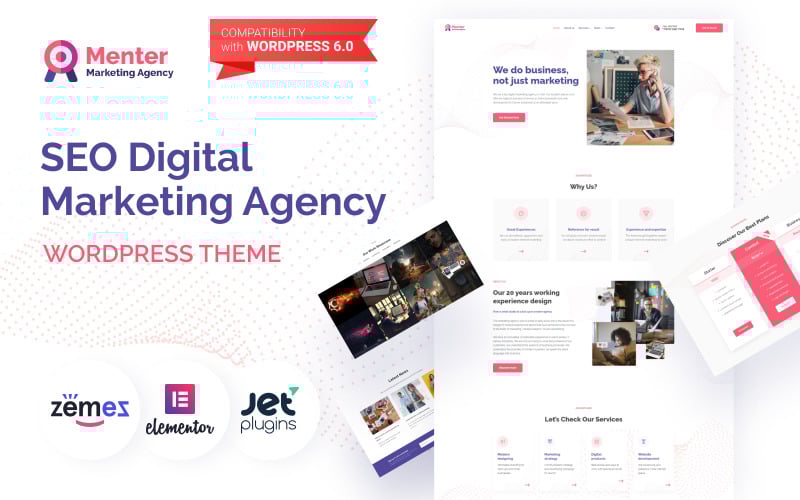 menter seo digital marketing agency wordpress theme original