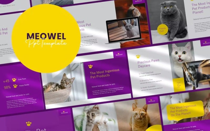 meowel powerpoint presentation template original