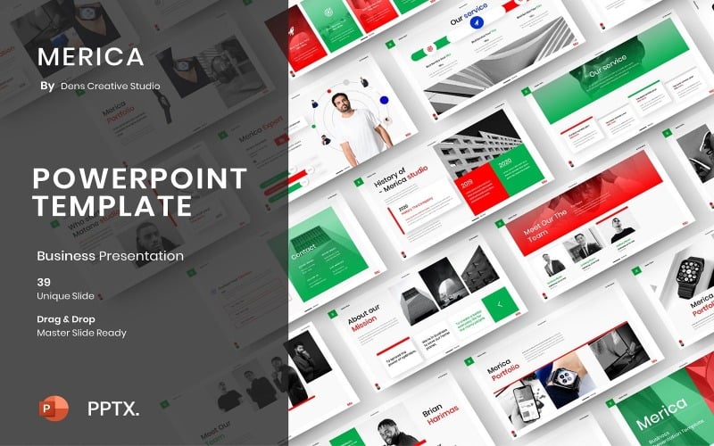 merica business powerpoint template original