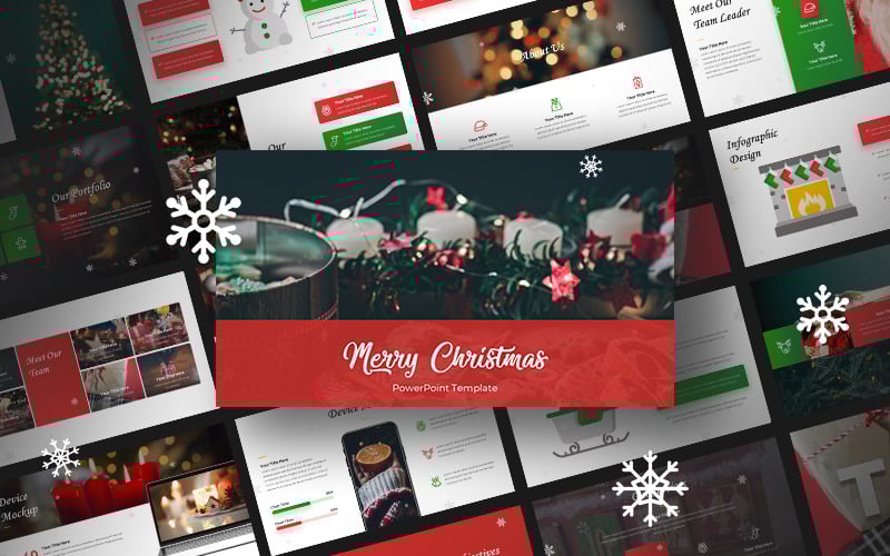 merry christmas powerpoint presentation slides original