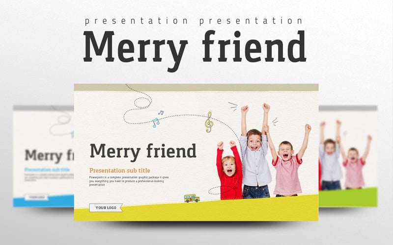 merry friend powerpoint template original