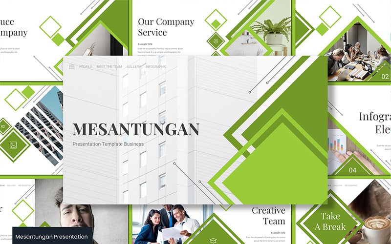 mesantungan powerpoint template original