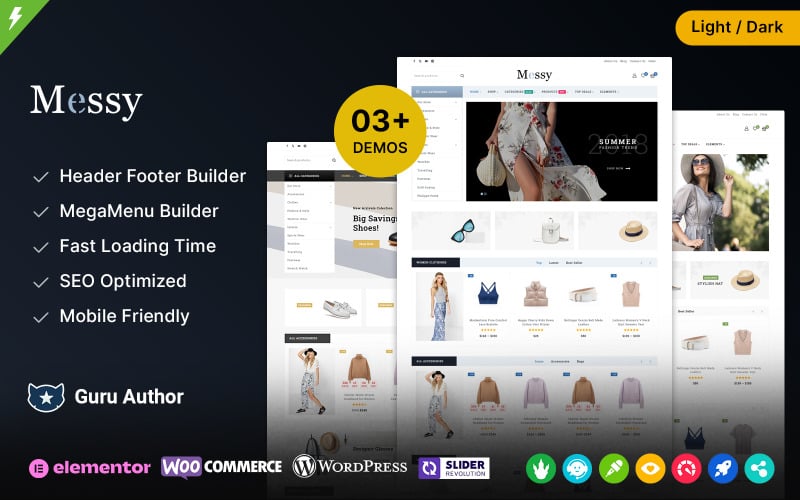 messy multipurpose fashion store woocommerce theme original