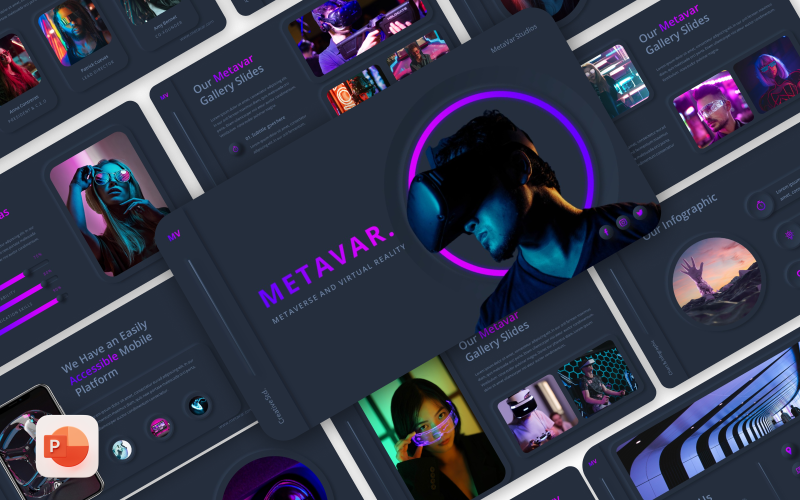 metavar virtual reality and metaverse powerpoint template original