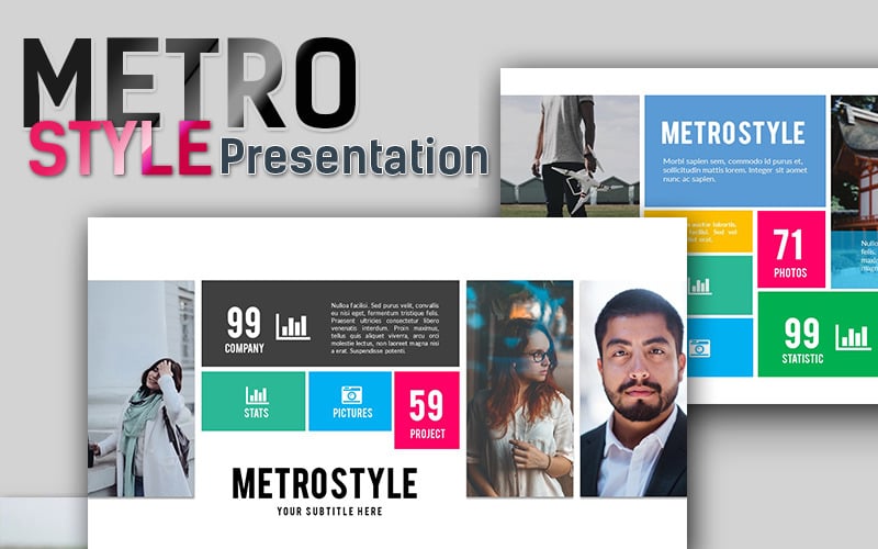 metro style premium presentation powerpoint template original