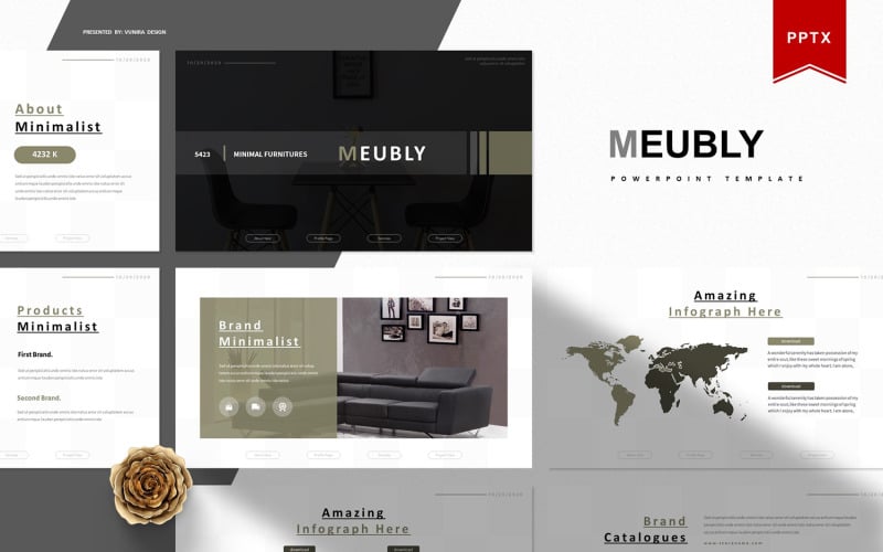 meubly powerpoint template original