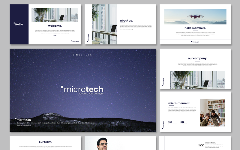 microtech business powerpoint template original